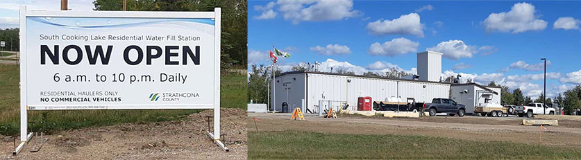 South Cooking Lake Residential Water Fill Station Strathcona County